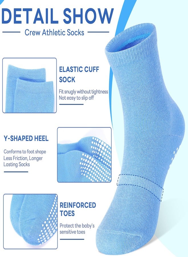 Tphon Toddler Socks, Baby Non Slip Socks for Boys Girls 12 Pairs Kids Infants Children Sock 7-10 Years - Image 2